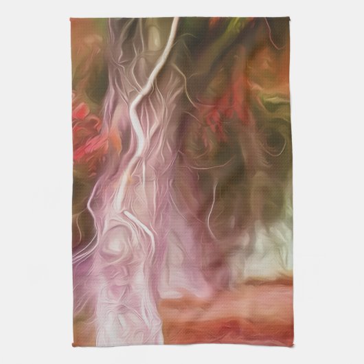 Keuken Handdoeken Dream Light Red Tree (Verticaal)