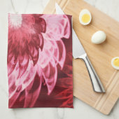 Keuken Handdoeken Fantasy Bloemen Rood (Quarter Fold)