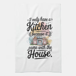 Keuken Handdoeken-Grappige Quote Keuken Handdoek