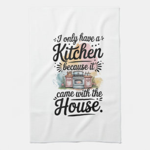 Keuken Handdoeken-Grappige Quote Keuken Handdoek