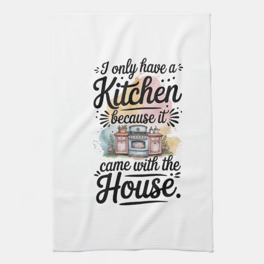 Keuken Handdoeken-Grappige Quote Keuken Handdoek (Verticaal)
