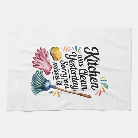Keuken Handdoeken-Grappige Quote Keuken Handdoek (Horizontaal)