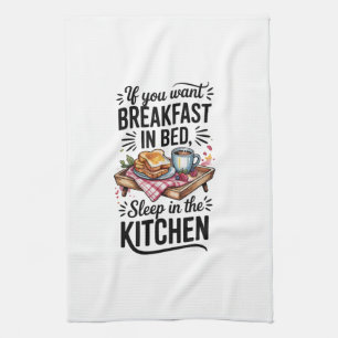 Keuken Handdoeken-Grappige Quote Keuken Handdoek