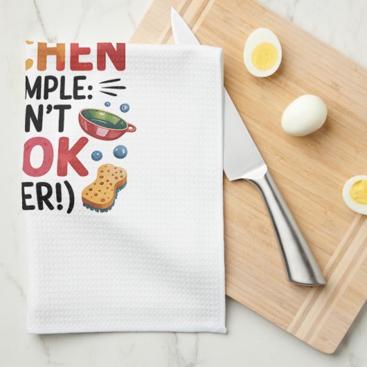 Keuken Handdoeken-Grappige Quote Keuken Handdoek (Quarter Fold)