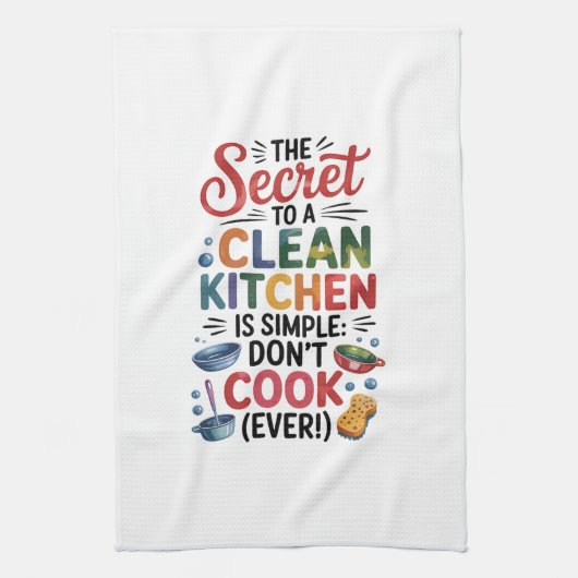 Keuken Handdoeken-Grappige Quote Keuken Handdoek (Verticaal)
