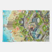 Keuken Handdoeken Kleurrijke wespebeach (Horizontaal)