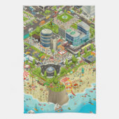 Keuken Handdoeken Kleurrijke wespebeach (Verticaal)