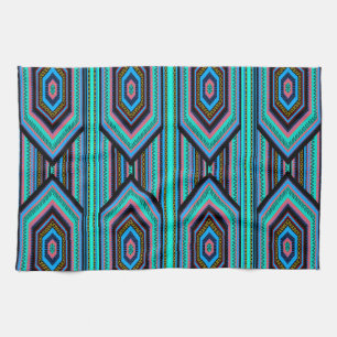 Keuken Handdoeken Mexican Inca Stripe (1) Blauwgro
