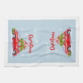 Keuken handdoeken voor vrolijke kerst. (Horizontaal)