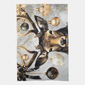 Keuken Handdoeken Winter Kerst Herten (Verticaal)