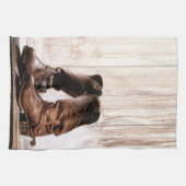 Keuken Handdoeklaarzen land rustiek western draag  Theedoek (Horizontaal)