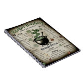 Keuken Hekserij Magische Kruiden Overeenkomsten Notitieboek (Rechterzijde)