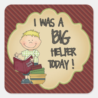 Keuken Helper Beloning Sticker Rode strepen