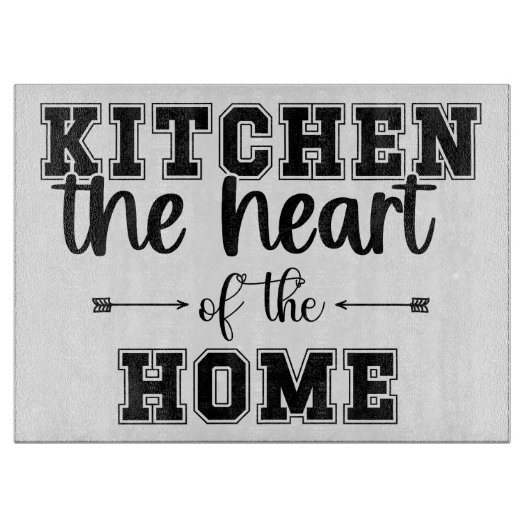 Keuken het hart van het huis snijplank (Voorkant)