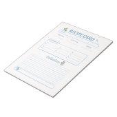 Keuken houdt je culinaire recepten bij notitieblok (Schuin)