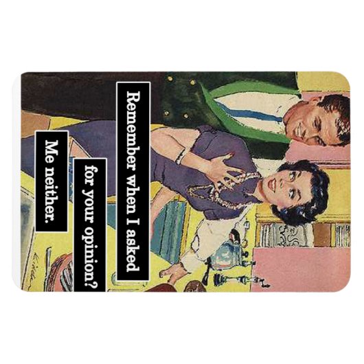 keuken iedereen heeft zijn mening magneet (Horizontaal)