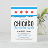 Keuken in Chicago | Party Flag Uitnodigen Kaart (Staand voorkant)