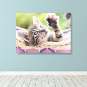 Keuken in een mand canvas afdruk (Insitu (Houten vloer))