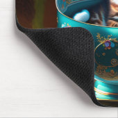 Keuken in een teacup (babydier) muismat (Hoek)