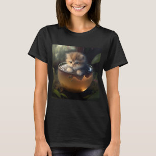 Keuken in een theepot - Kat T-Shirt