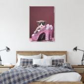 Keuken in glitterschoenen canvas afdruk (Insitu (Slaapkamer))