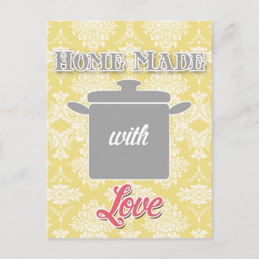 keuken in het land - pot op damesbloem . briefkaart (Voorkant)