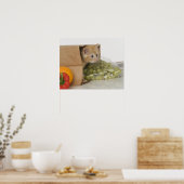 Keuken in kruidenierszak poster (Keuken)