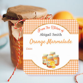 Keuken Inblikken Citrus Sinaasappel Vierkante Stic Sticker