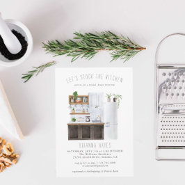 Keuken inrichten Bruiloft Uitnodiging