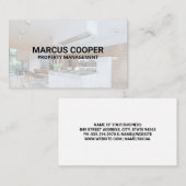 Keuken Interieur Huis | Bouw | makelaar Visitekaartje (Voorkant / Achterkant)