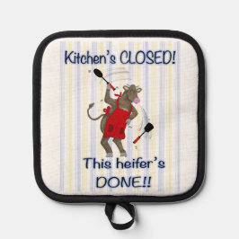 Keuken is gesloten pannenlap