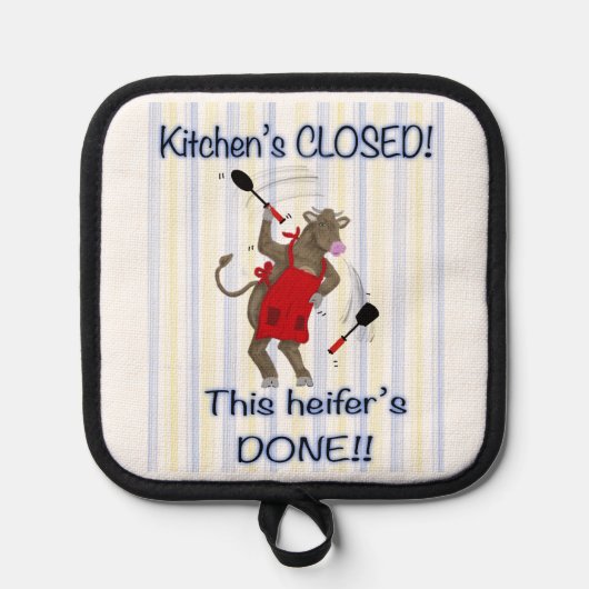 Keuken is gesloten pannenlap (Voorkant)