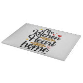 Keuken is het hart van het huis snijplank (Hoek)