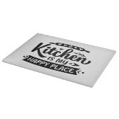 Keuken is mijn gelukkige plek snijplank (Hoek)