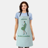 Keuken is voor Dansend Groen Schort (Gedragen)
