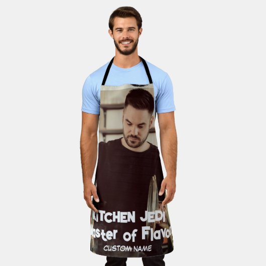 Keuken Jedi: Master of Flavour - Gepersonaliseerd  Schort (Gedragen)