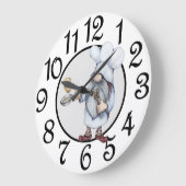 Keuken Kabouter Acryl Wandklok (Hoek)