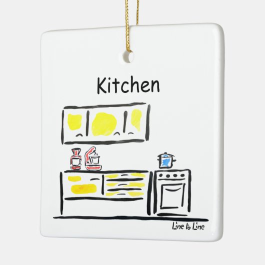 keuken keramisch ornament (Links)