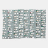 Keuken Kerst Dorp Theedoek (Horizontaal)