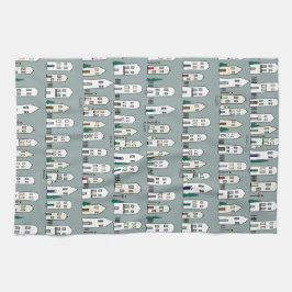 Keuken Kerst Dorp Theedoek