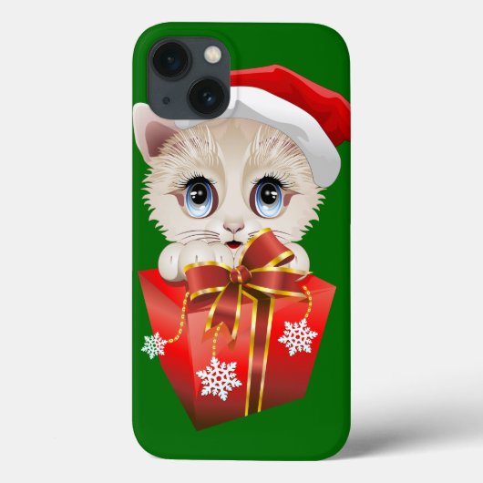 Keuken kerstkerstkerstkerstkerstman met cadeautas  Case-Mate iPhone case (Achterkant)