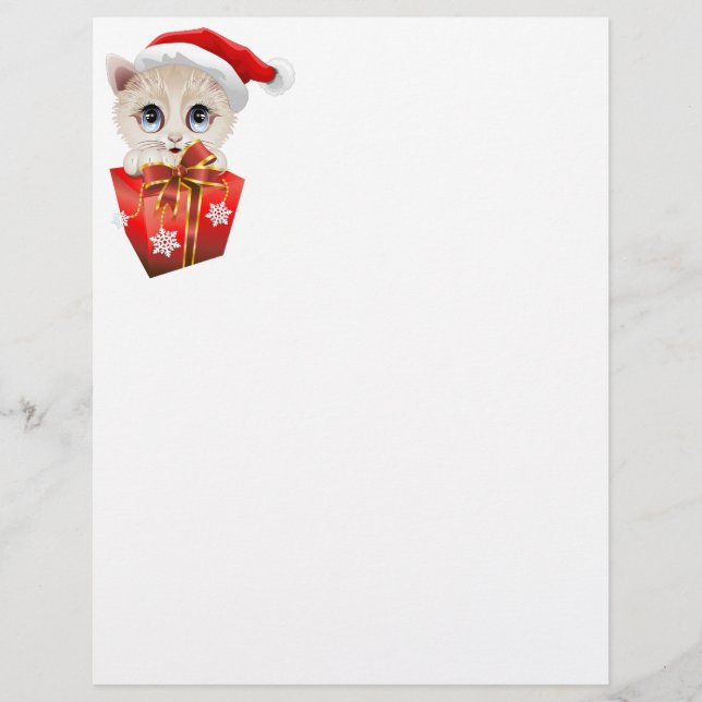 Keuken kerstkerstkerstman met cadeau (Voorkant)