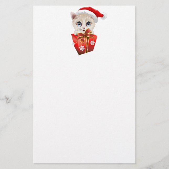 Keuken kerstkerstkerstman met cadeau (Voorkant)