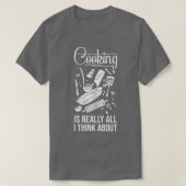 keuken keuken keuken kokkoesmes eten t-shirt (Design voorkant)