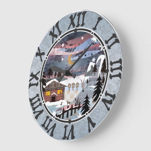  keuken, keuken, winter grote klok (Hoek)