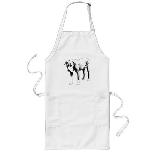 Keuken Keur Pit Bull Lang Schort (Voorkant)