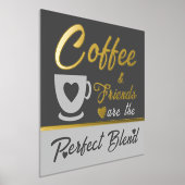 Keuken koffie liefhebber grijs goud folie afdrukken (Laagn)