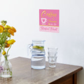 Keuken koffie liefhebber roze goud folie afdrukken (Laag (Keuken))