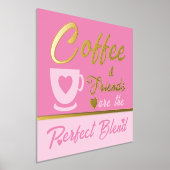 Keuken koffie liefhebber roze goud folie afdrukken (Laagn)