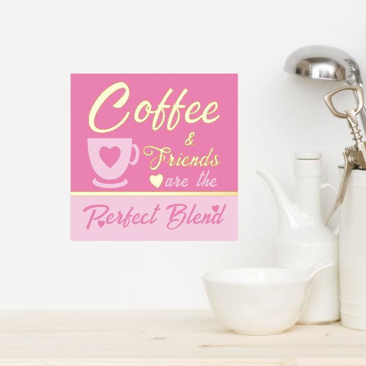 Keuken koffie liefhebber roze goud folie afdrukken (Insitu (Keuken))